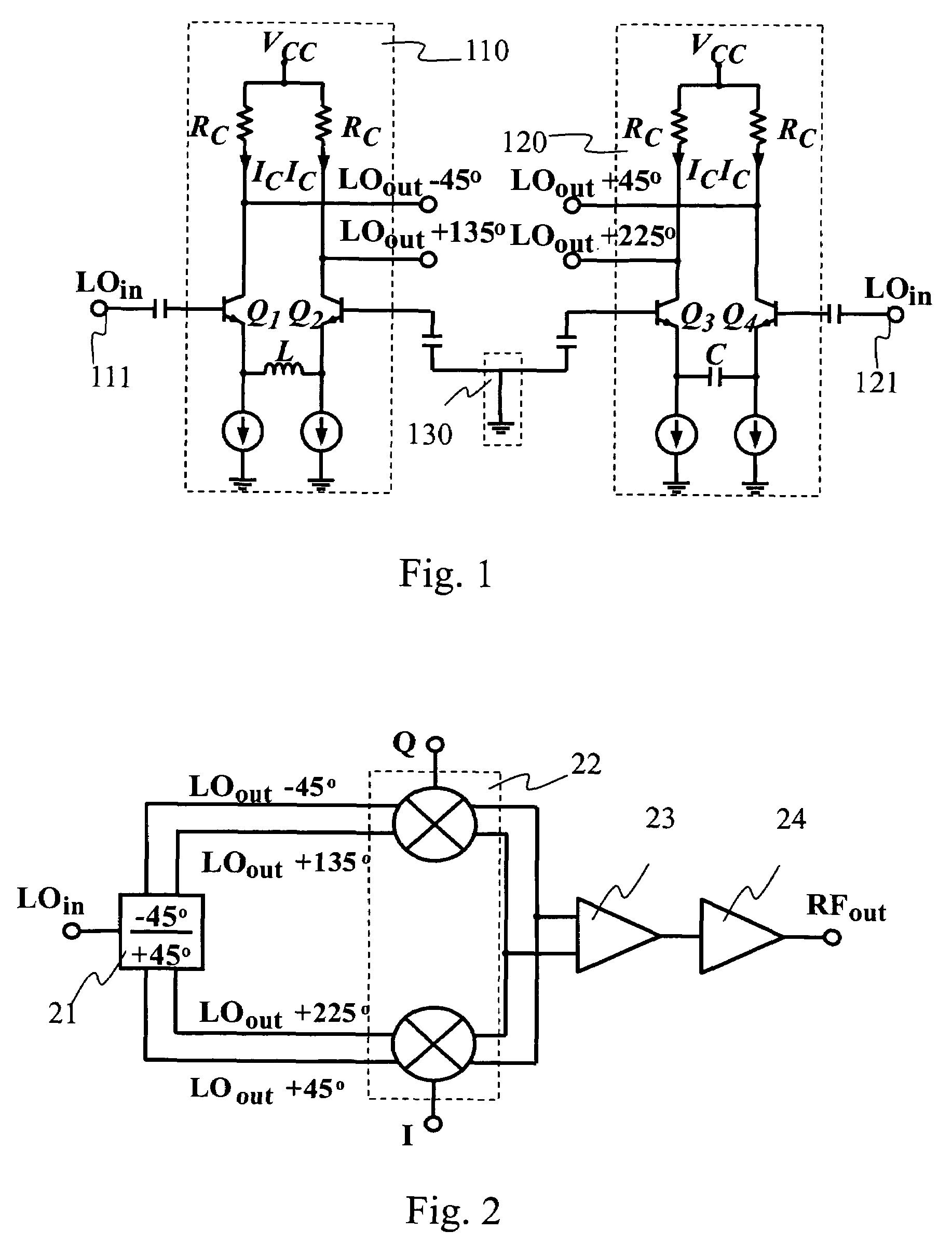 Active 90-degree phase shifter with LC-type emitter degeneration and quadrature modulator IC using the same