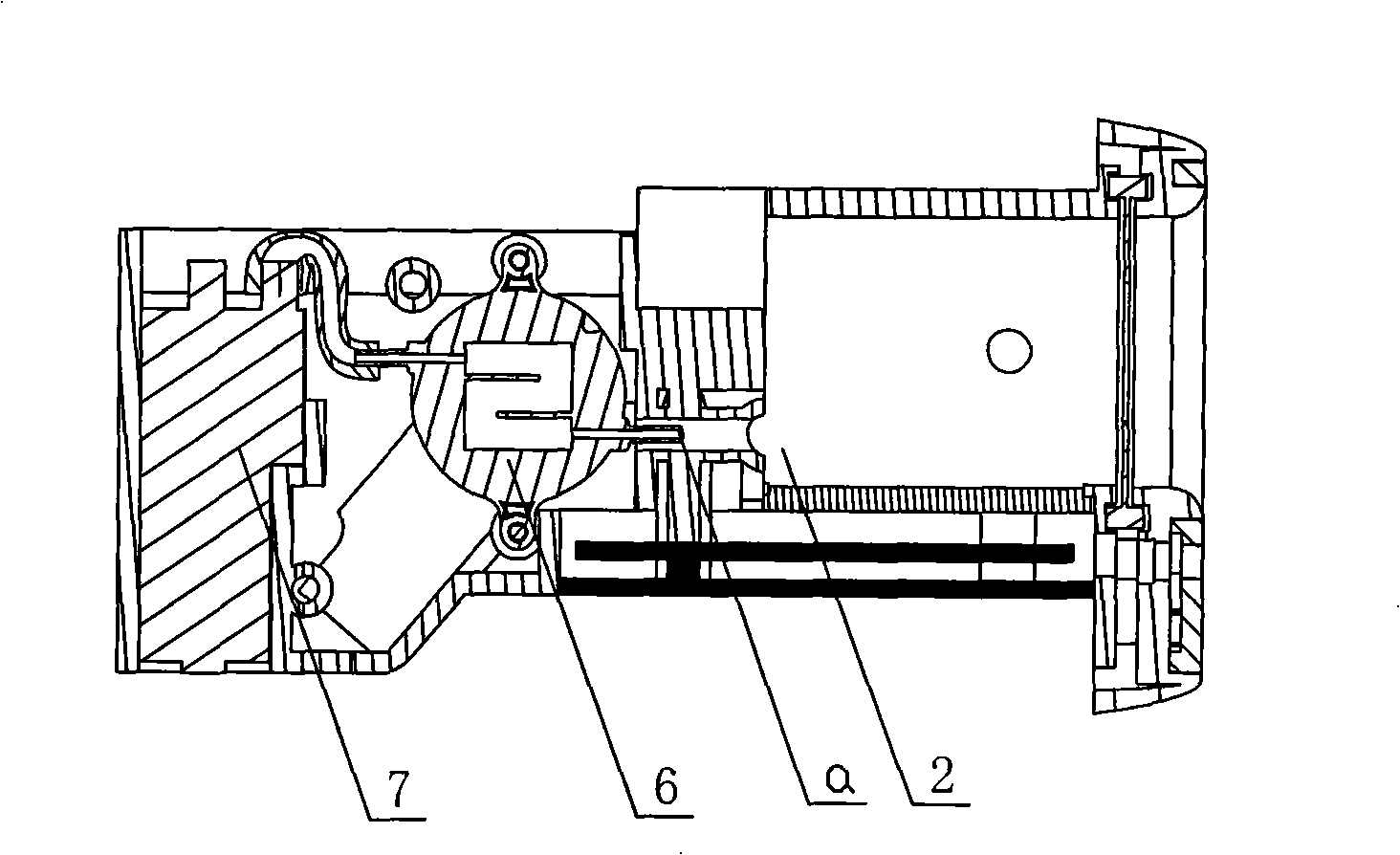 Fully automatic piston type fingerprint sweat collecting chamber