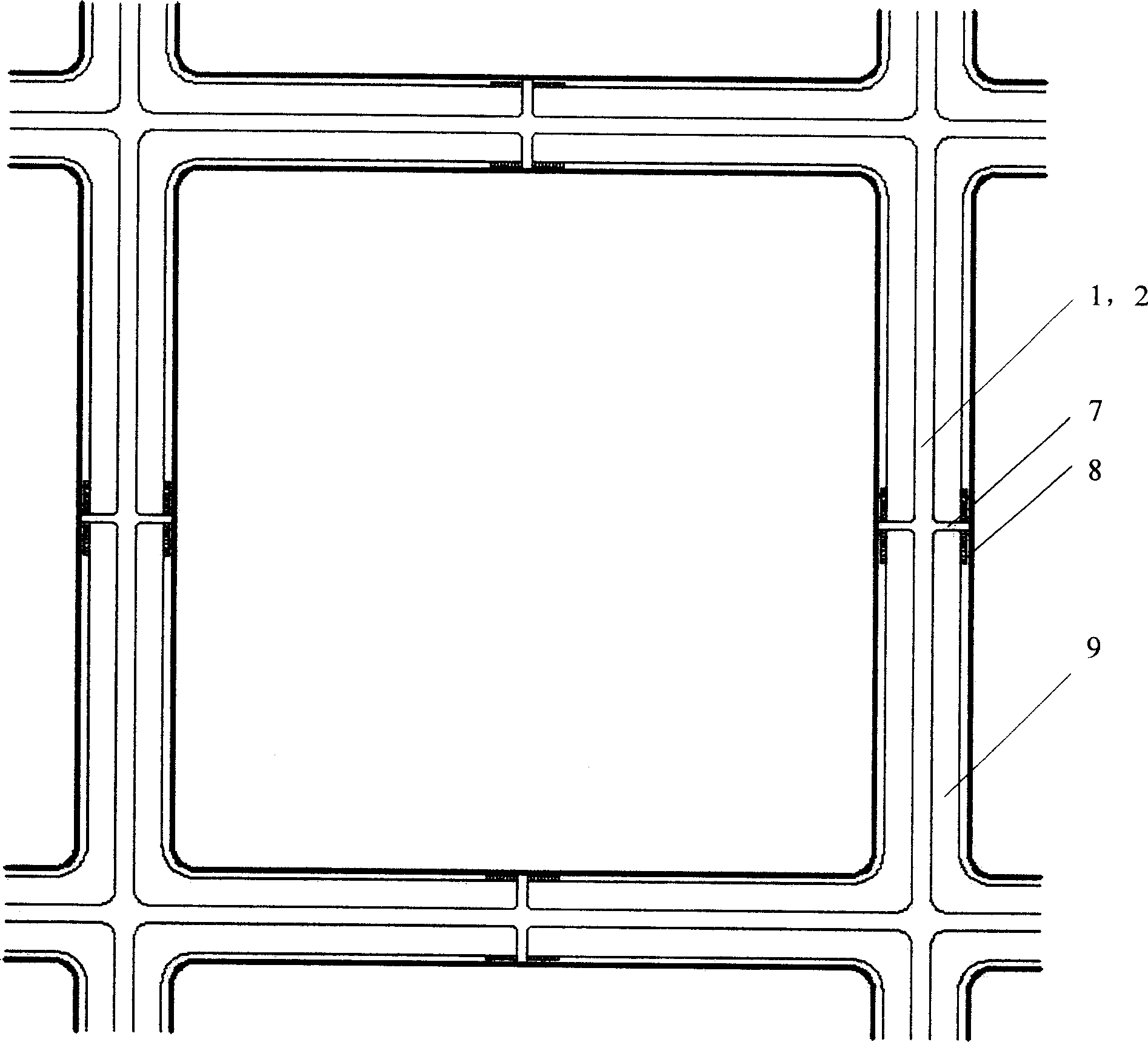 Road system having man, bicycle lane and motor vehicle separated, and traffic method thereof