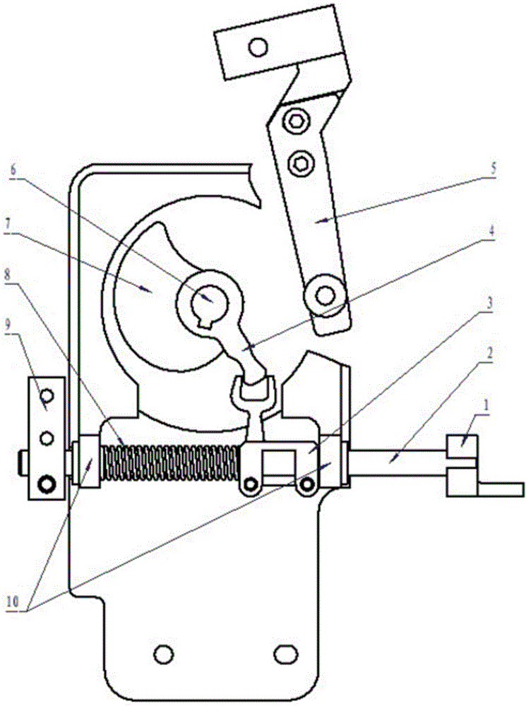 Thread trimming and presser foot raising driving device of sewing machine