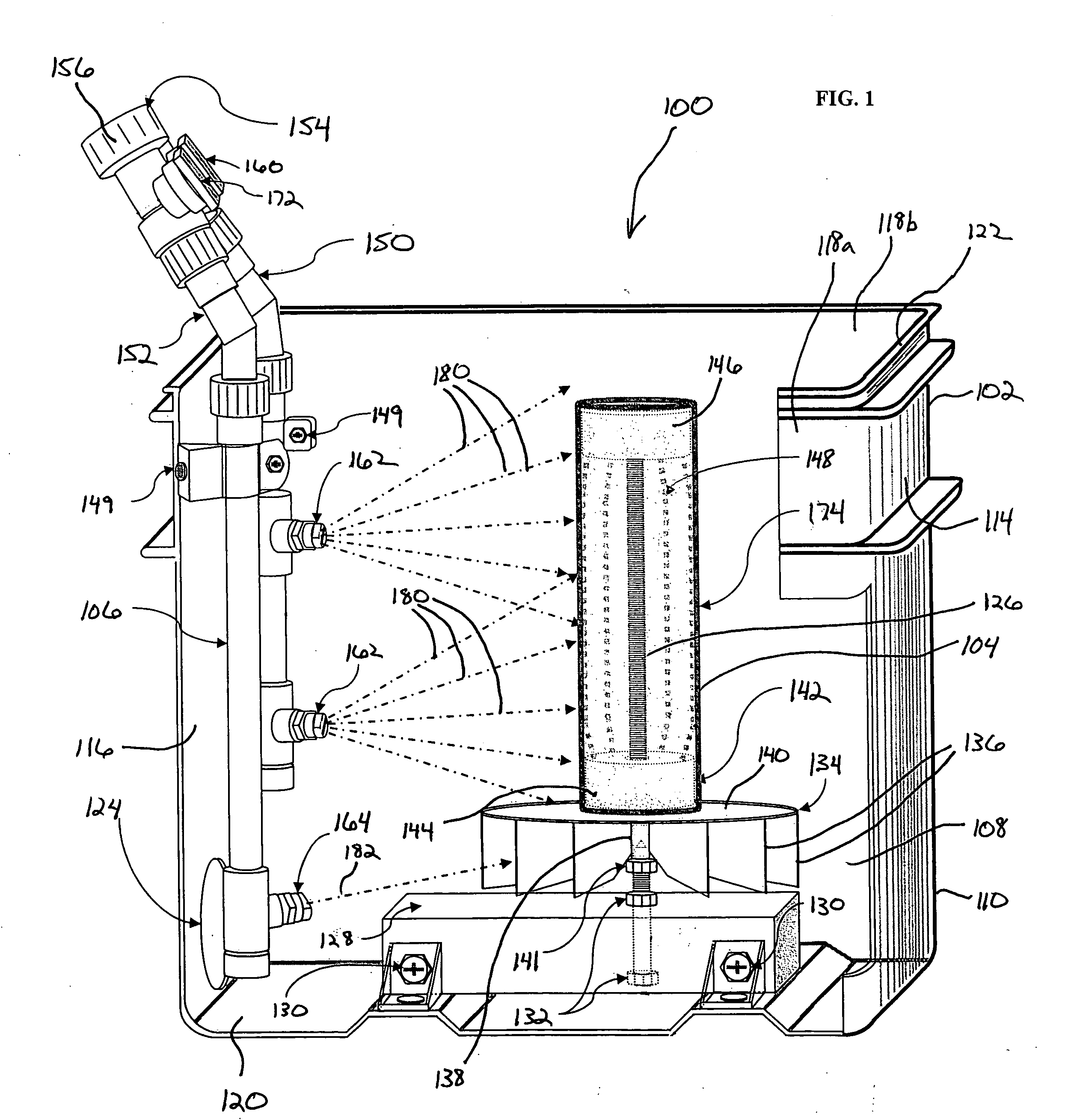 Cylindrical element cleaning assemblies and related methods