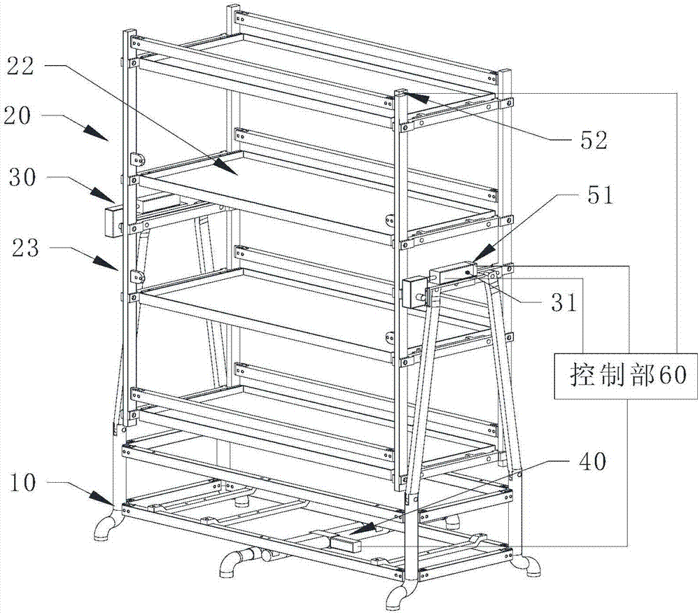Intelligent cultivation rack and control method