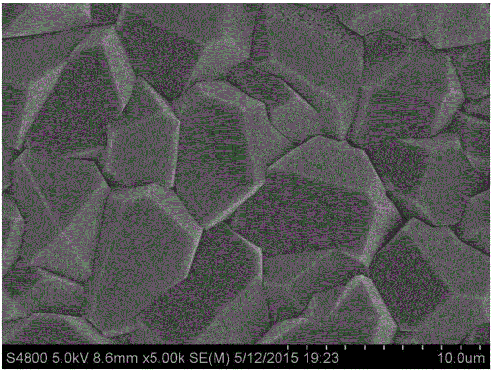 Sodium polystyrene sulfonate modified metal organic framework film and application thereof
