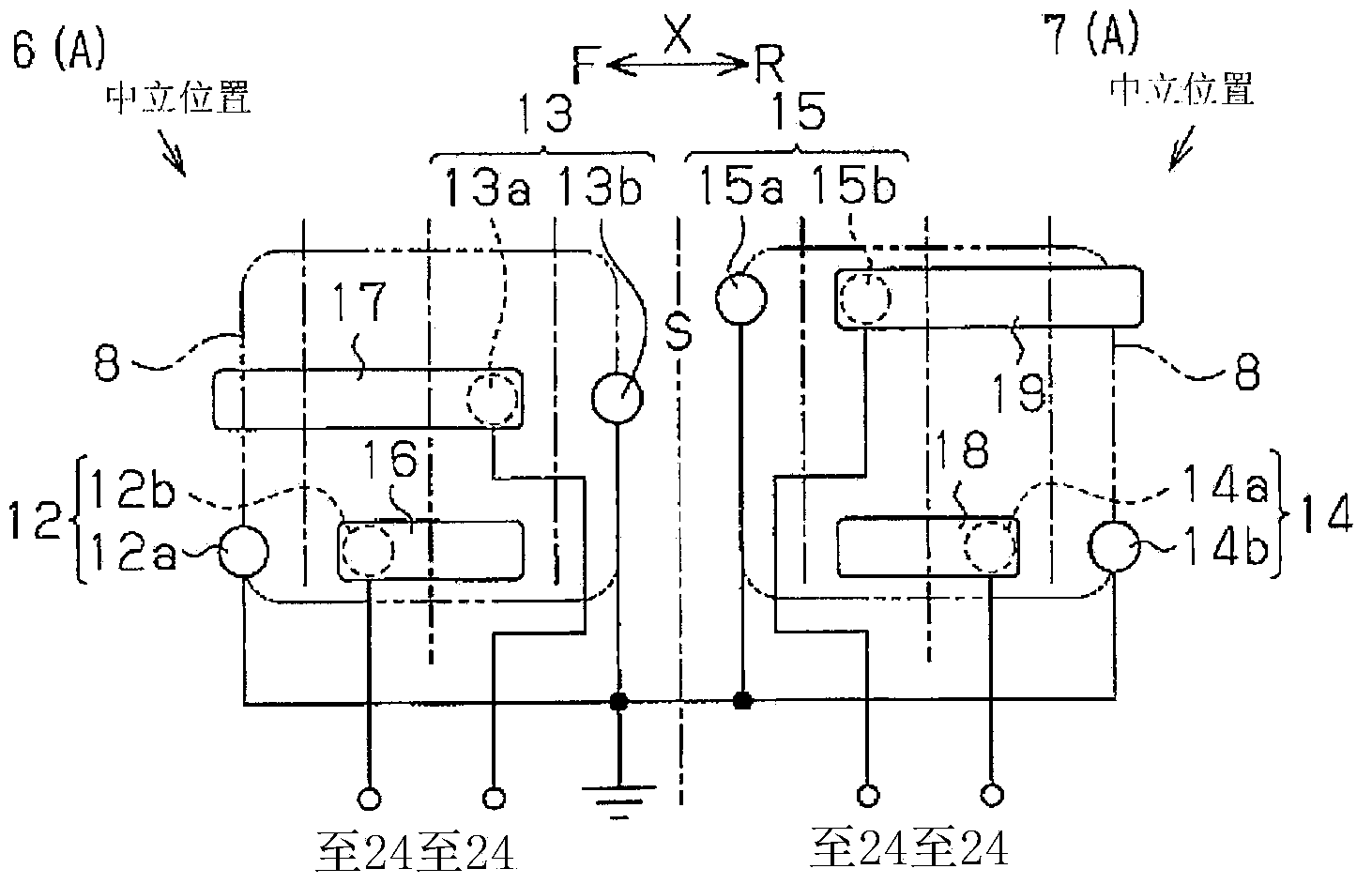 Switch device for sunroof