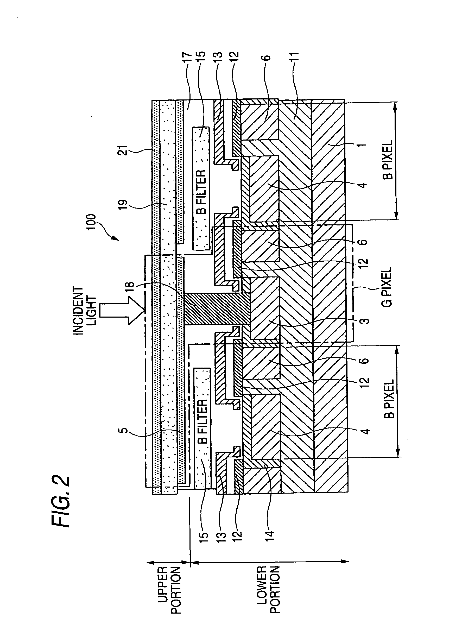 Solid-state image pickup element and image pickup apparatus using the same
