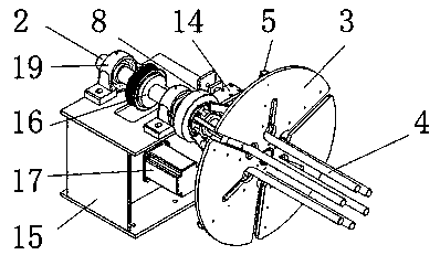 Tray-free variable-diameter multi-connecting rod winding system