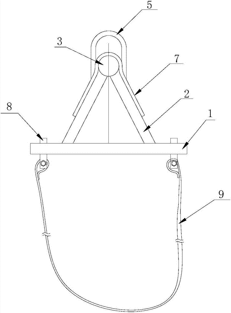 Portable lifting device based on loading machine lifting accropode and manufacturing method of device