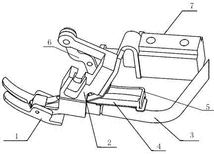 Anti-bird nest device for lockstitch sewing machine