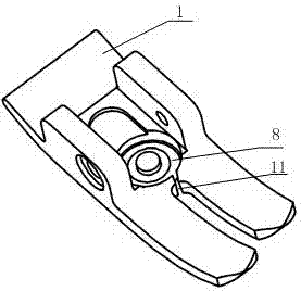 Anti-bird nest device for lockstitch sewing machine