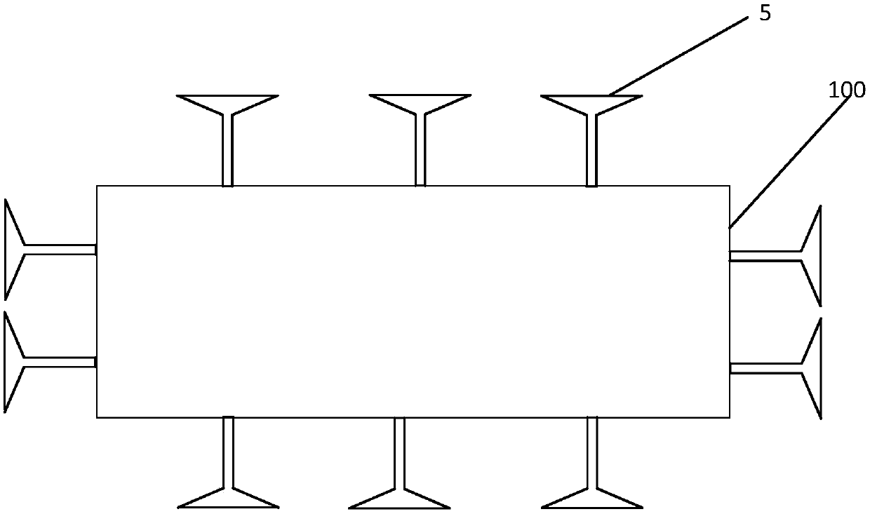 Aerial static water mist haze removing device