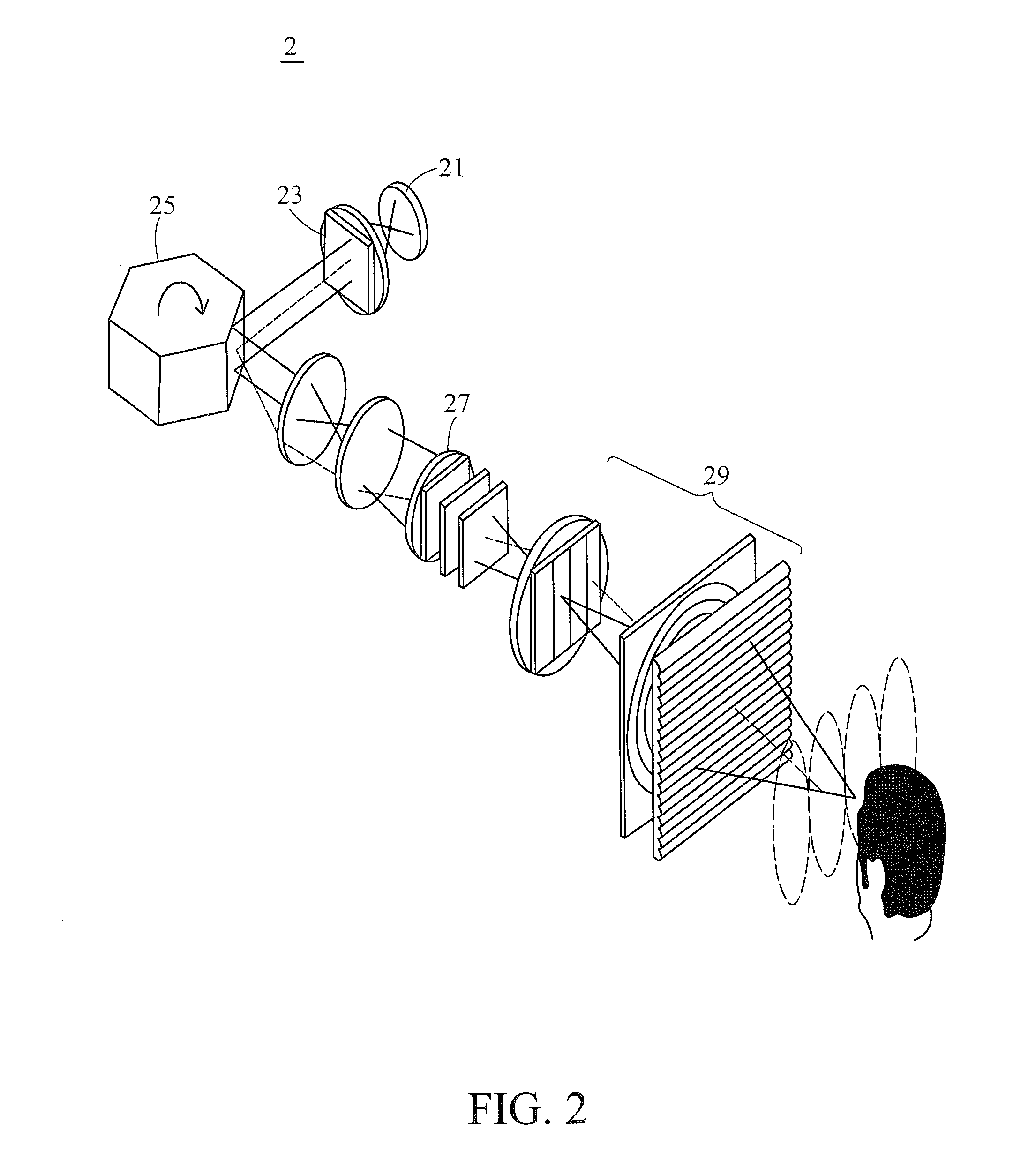 Projection apparatus for providing multiple viewing angle images