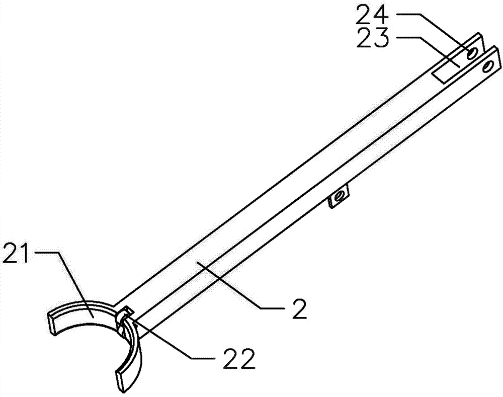 Two-section-type righting electric pole correction device