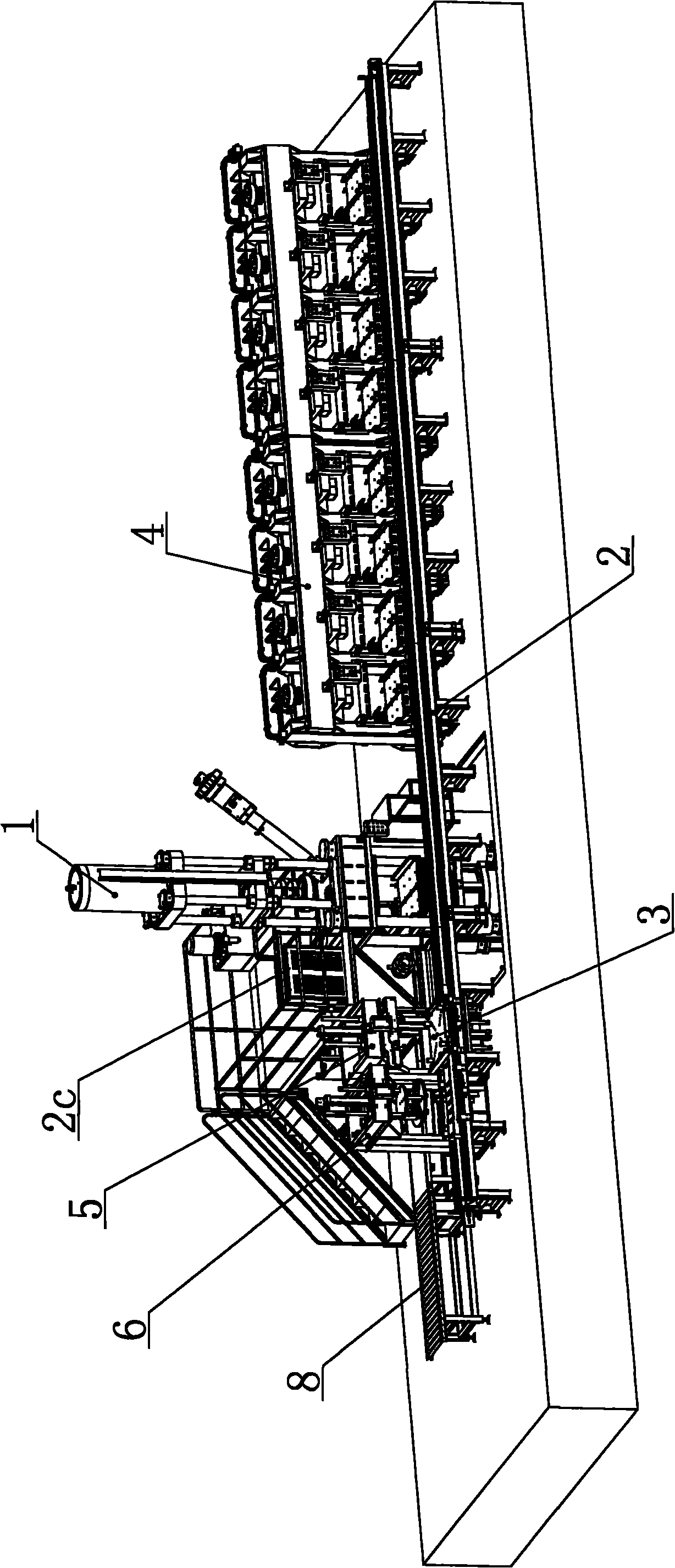 Multistation rubber injection vulcanizing forming device