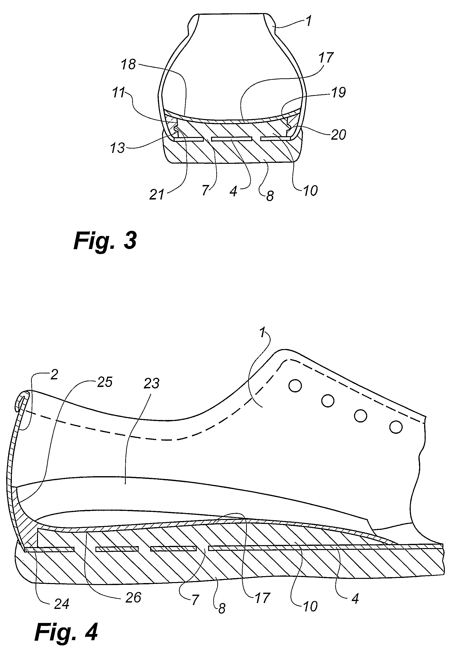 Shoe and a method of making shoes