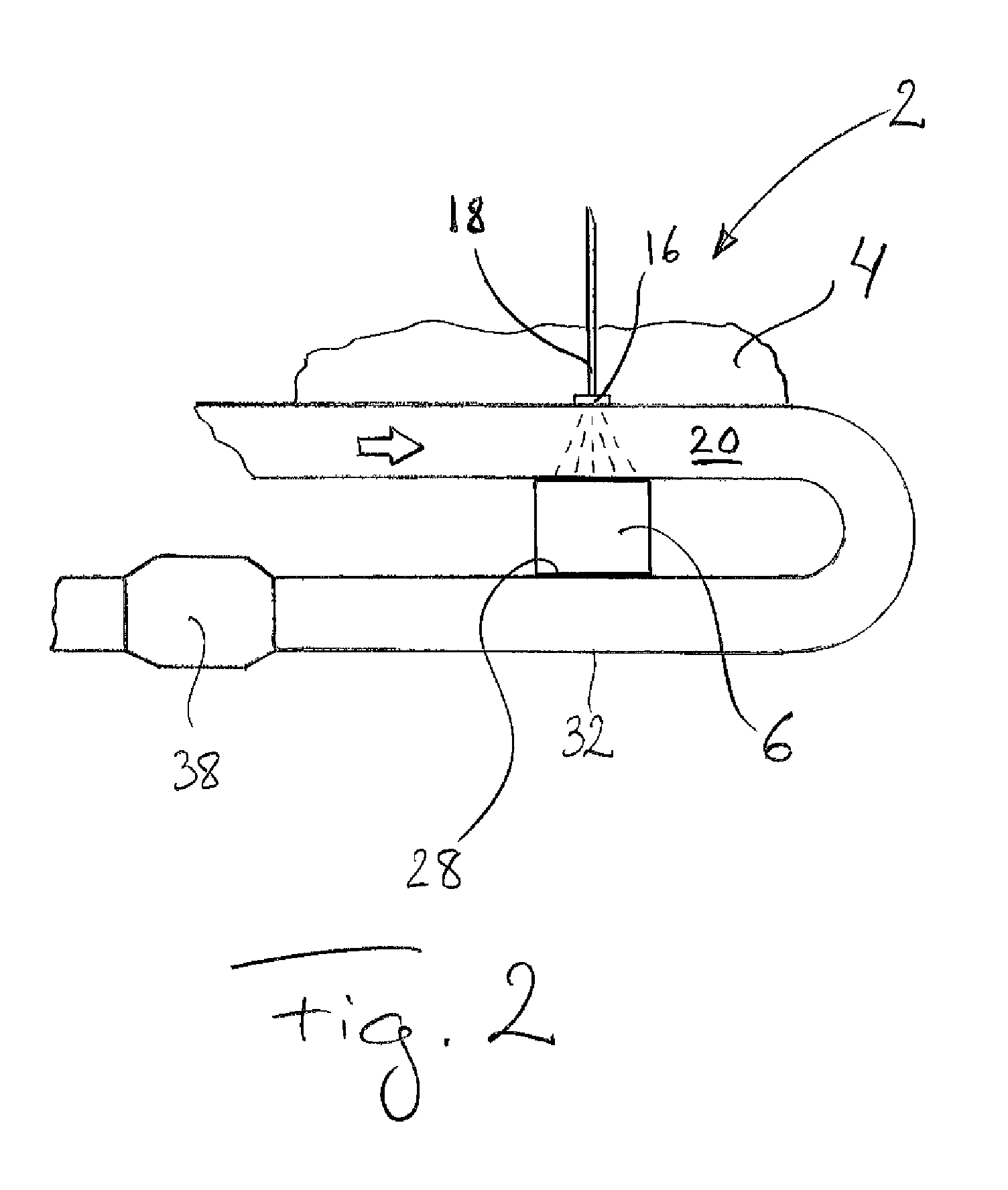 Exhaust post-treatment device and method for a vehicle, with a reductant vaporising surface being warmed by a Peltier element
