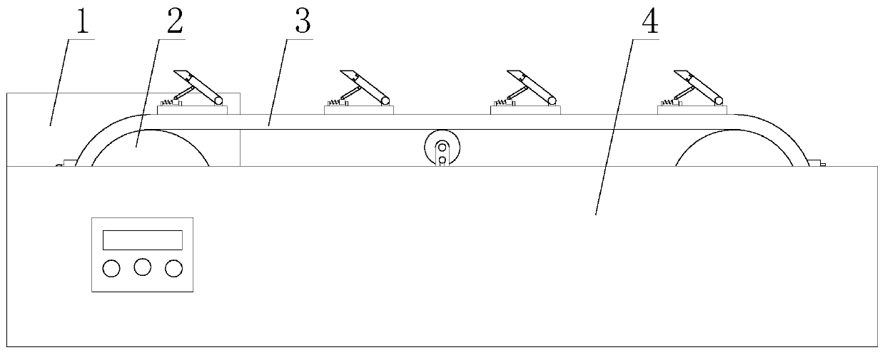 Efficient scraper conveyer with chain jumping prevention function