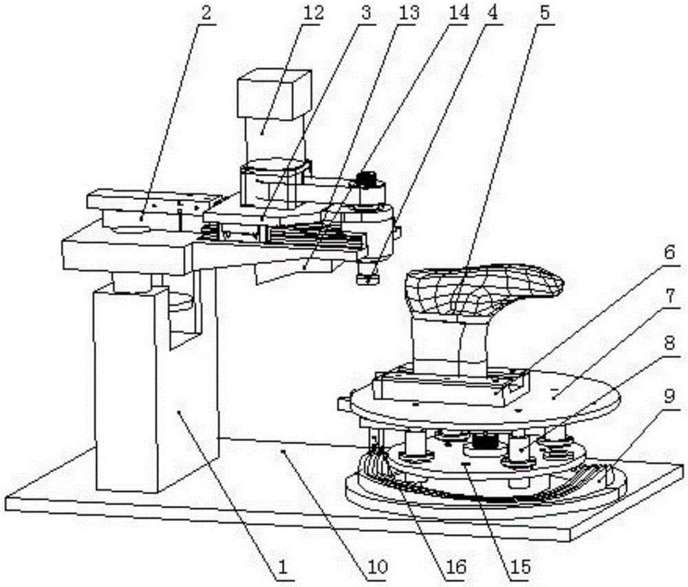 Upper rotary type raising machine and processing method thereof