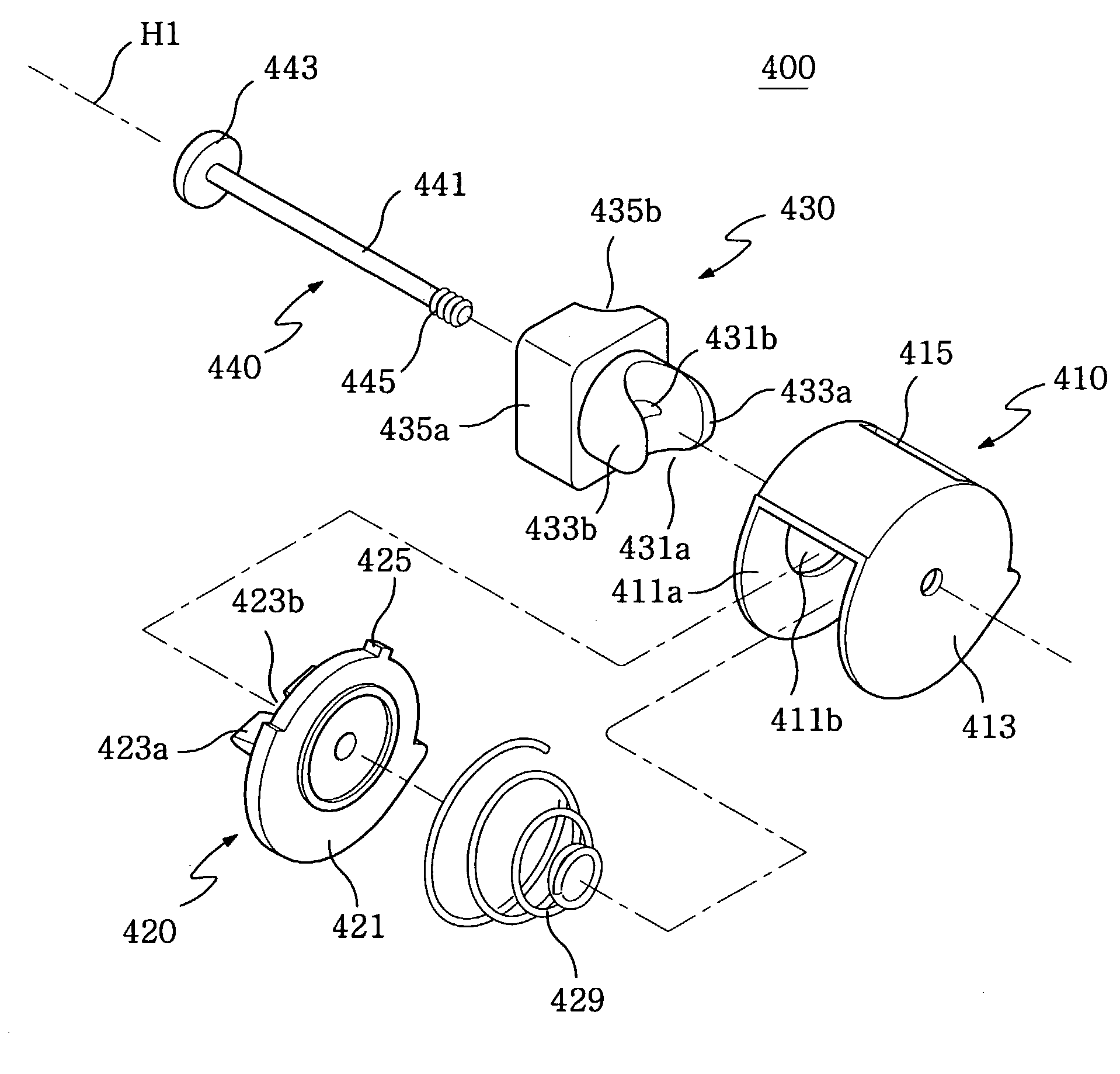 Hinge device for portable terminal using the same