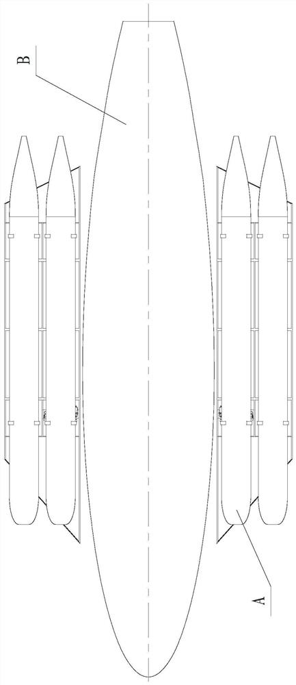 A heavy load carrying and releasing device for uuv