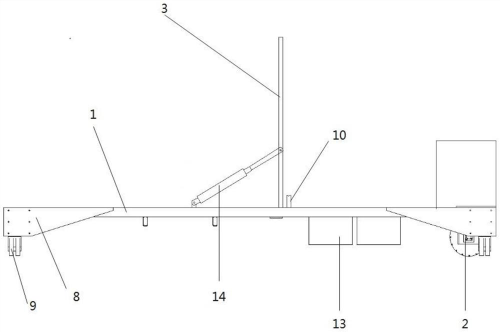 Dual-purpose electric transfer trolley for erecting wind power blade web and transferring main beam