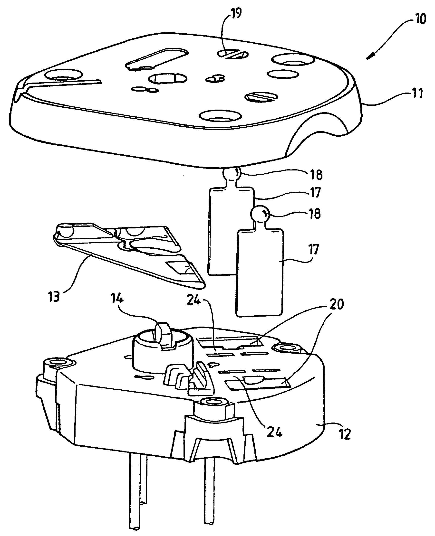 Mirror mounting assembly for controlling vibration of a mirror
