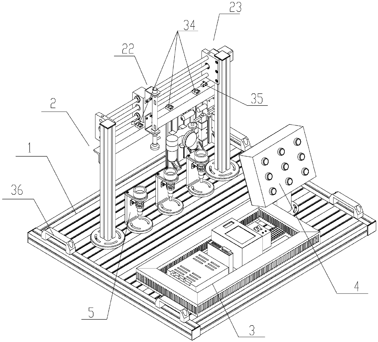 A single-axis motion control training device and loading and unloading method