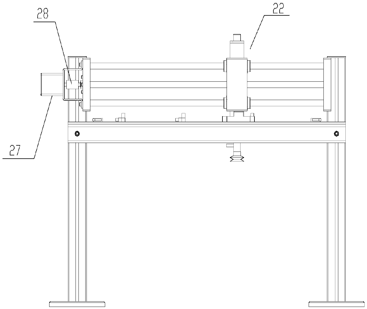 A single-axis motion control training device and loading and unloading method