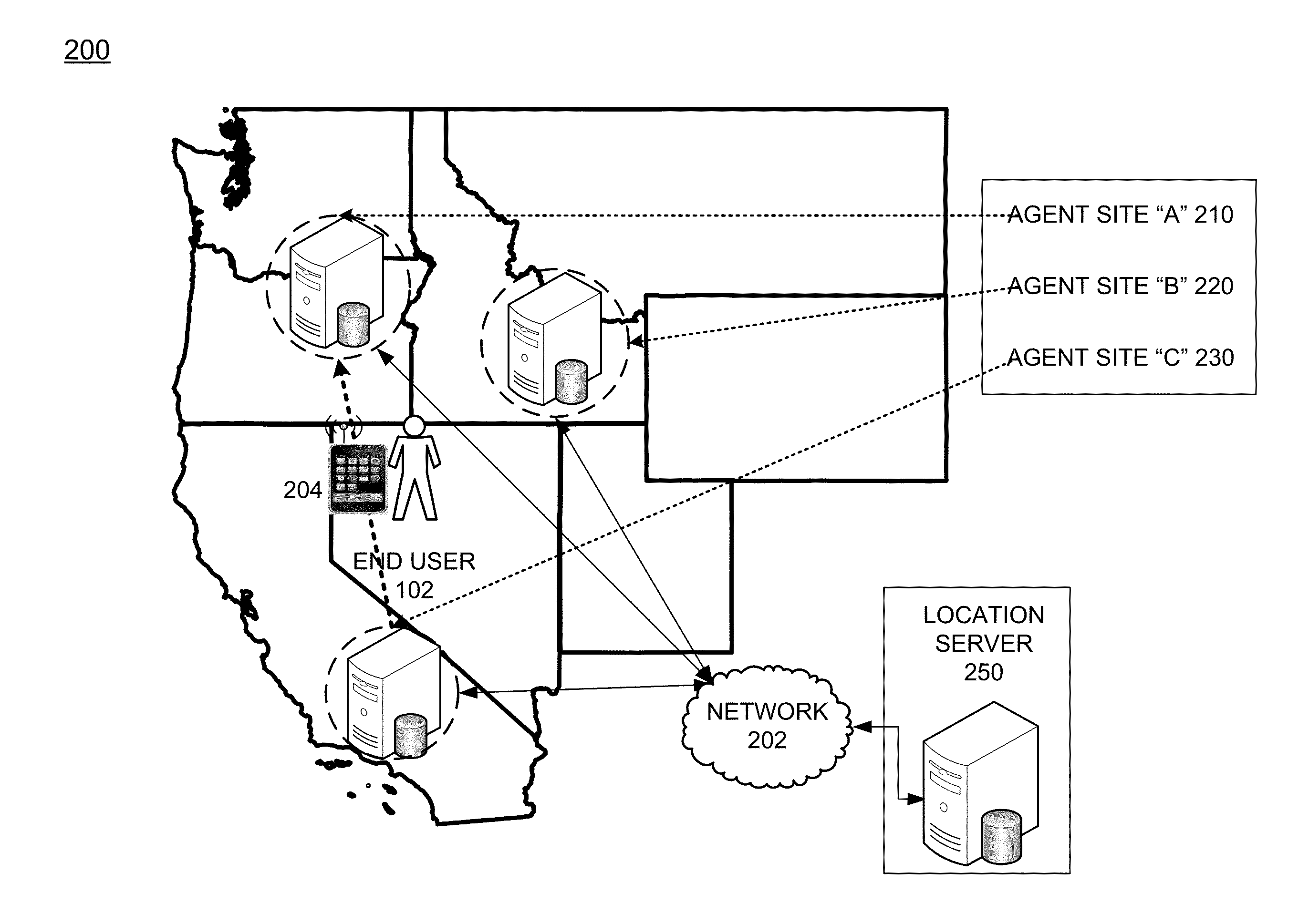 Identifying mobile device location and corresponding support center locations to provide support services over a network