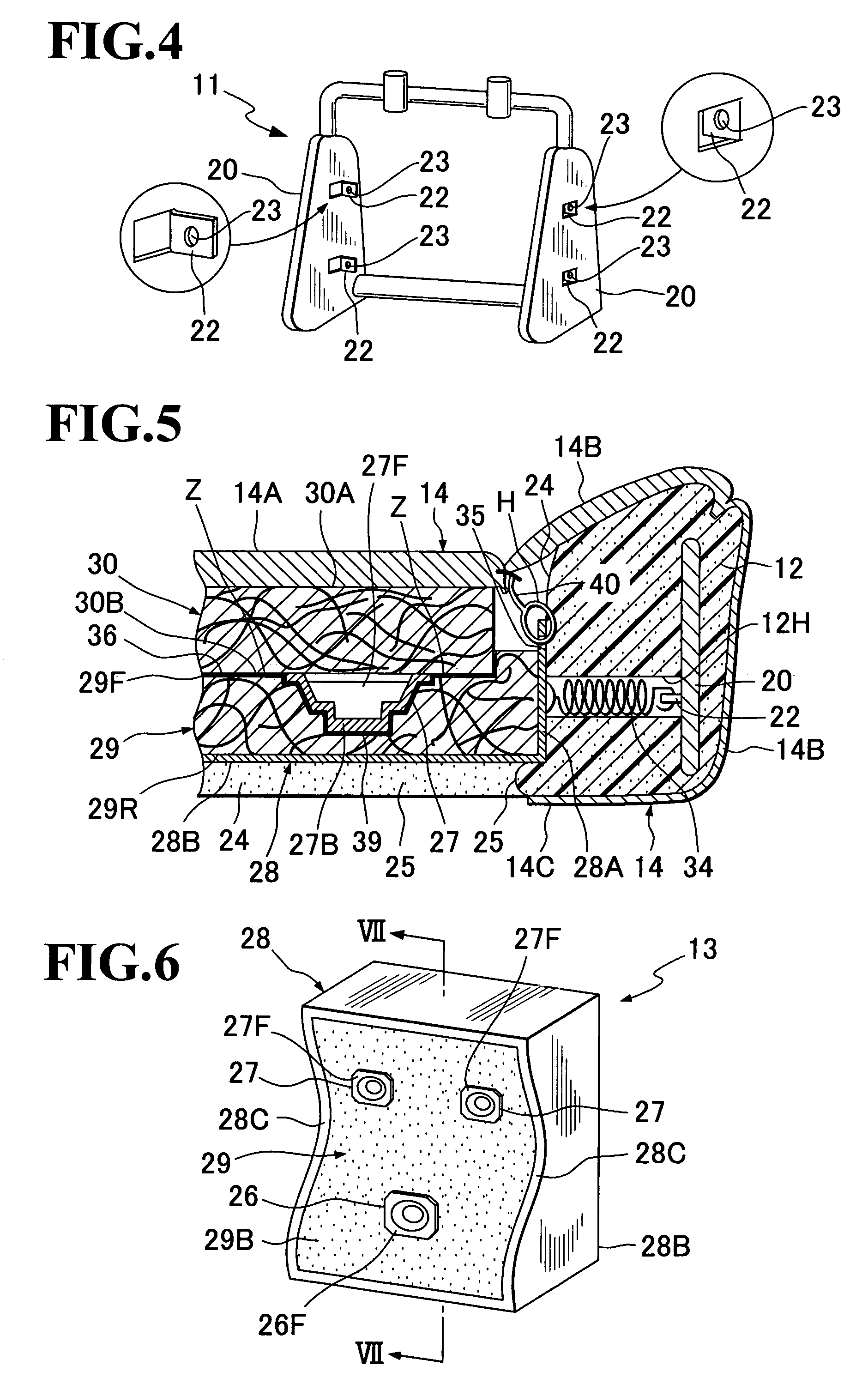 Acoustic structure of seat back