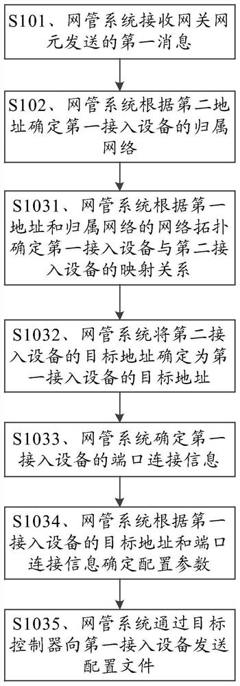 Access device configuration method and network management system