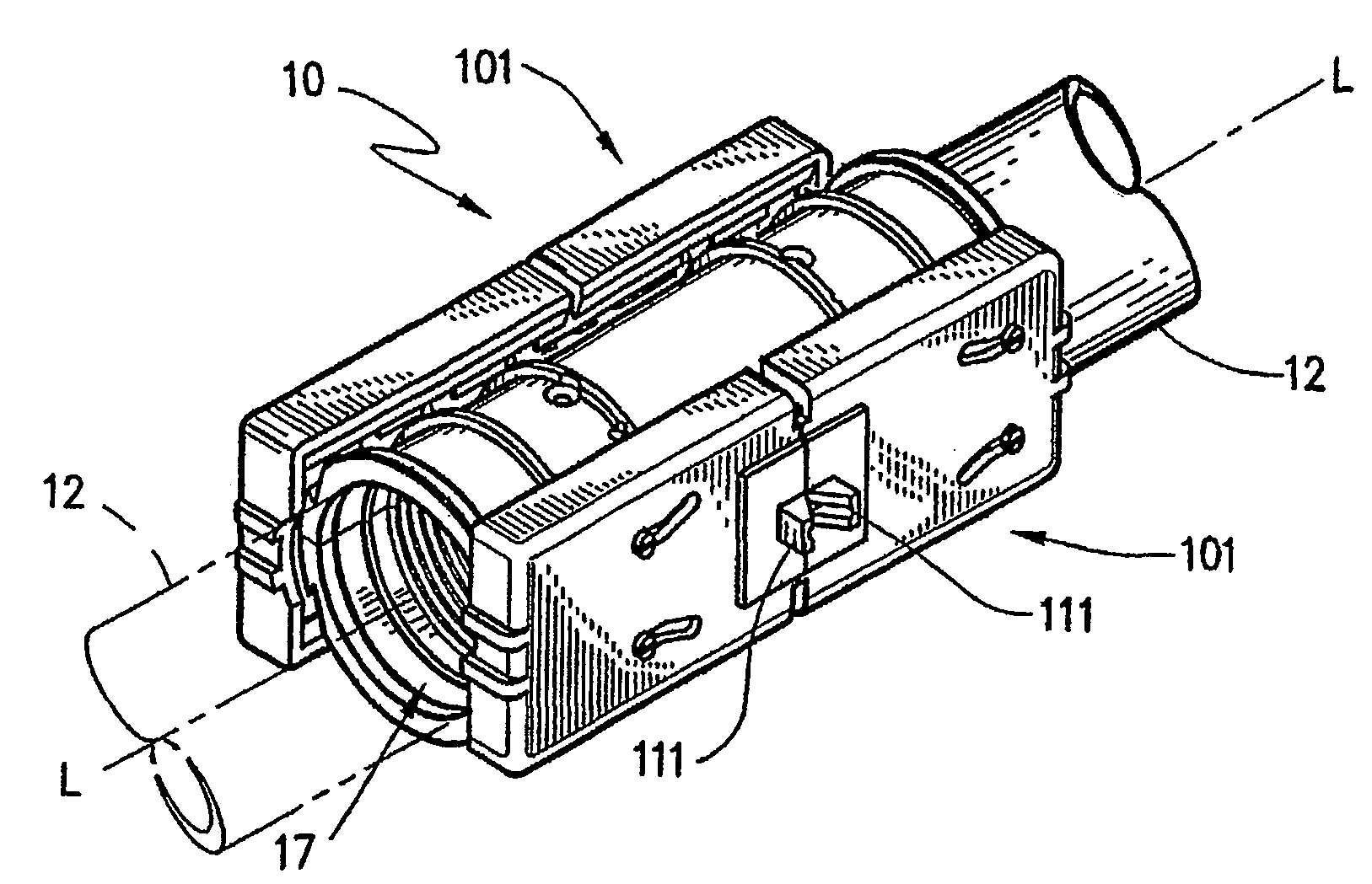 Splicing Device and Method for Sealing Conduit Spaces