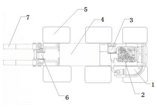 Combined-production vehicle special for mining coal sand