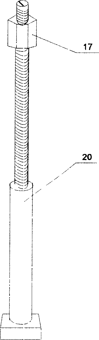 Flexible checking implement for large complicated carved punched thin-wall workpiece