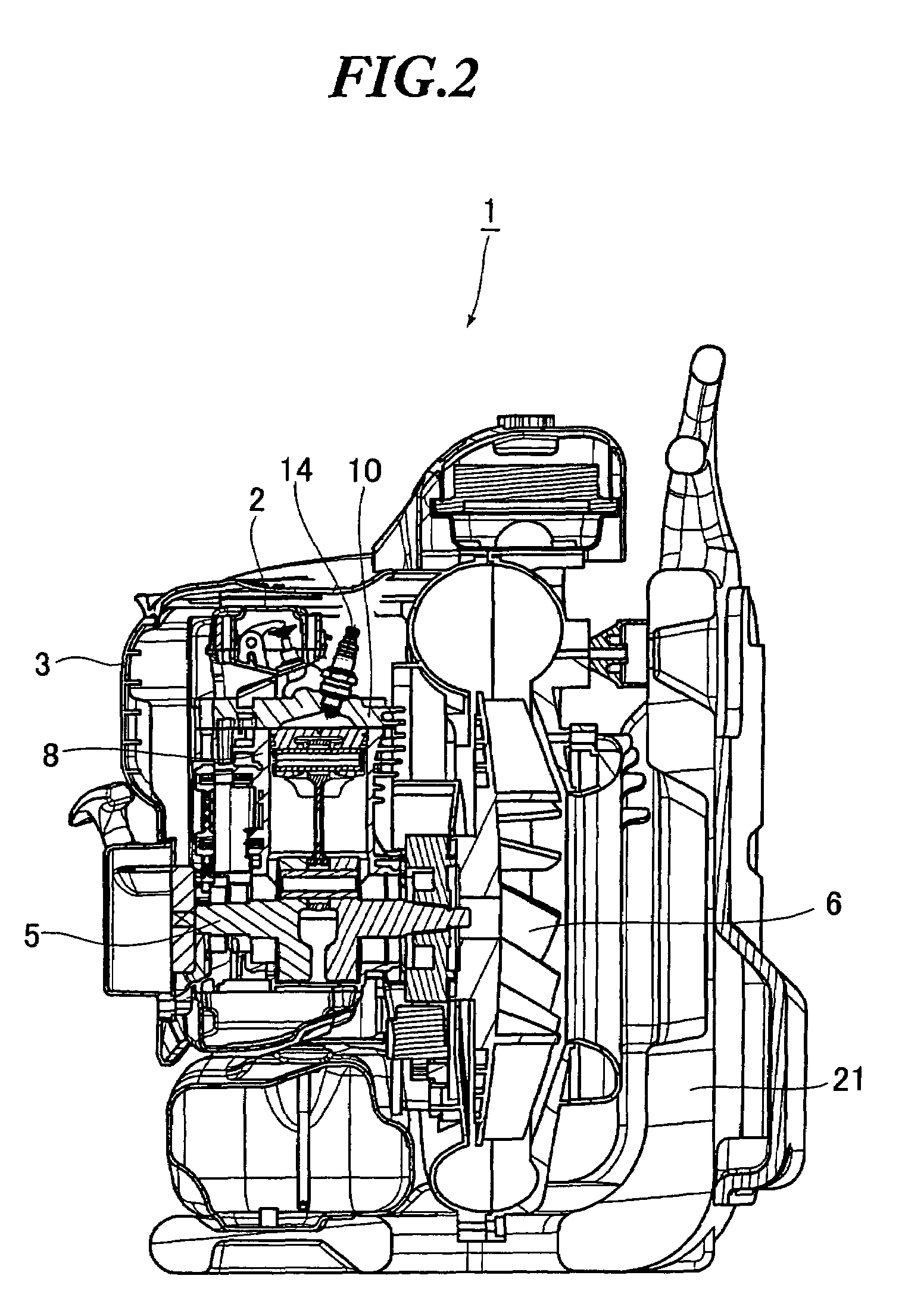 Portable 4-cycle engine and portable machine equipped with the 4-cycle engine