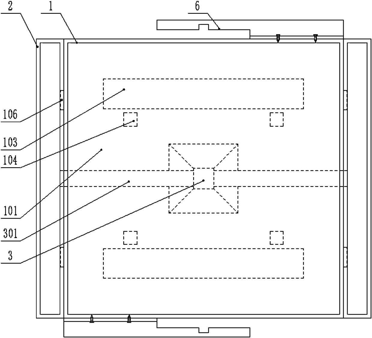 Convenience-for-people ornamental flower box device for park