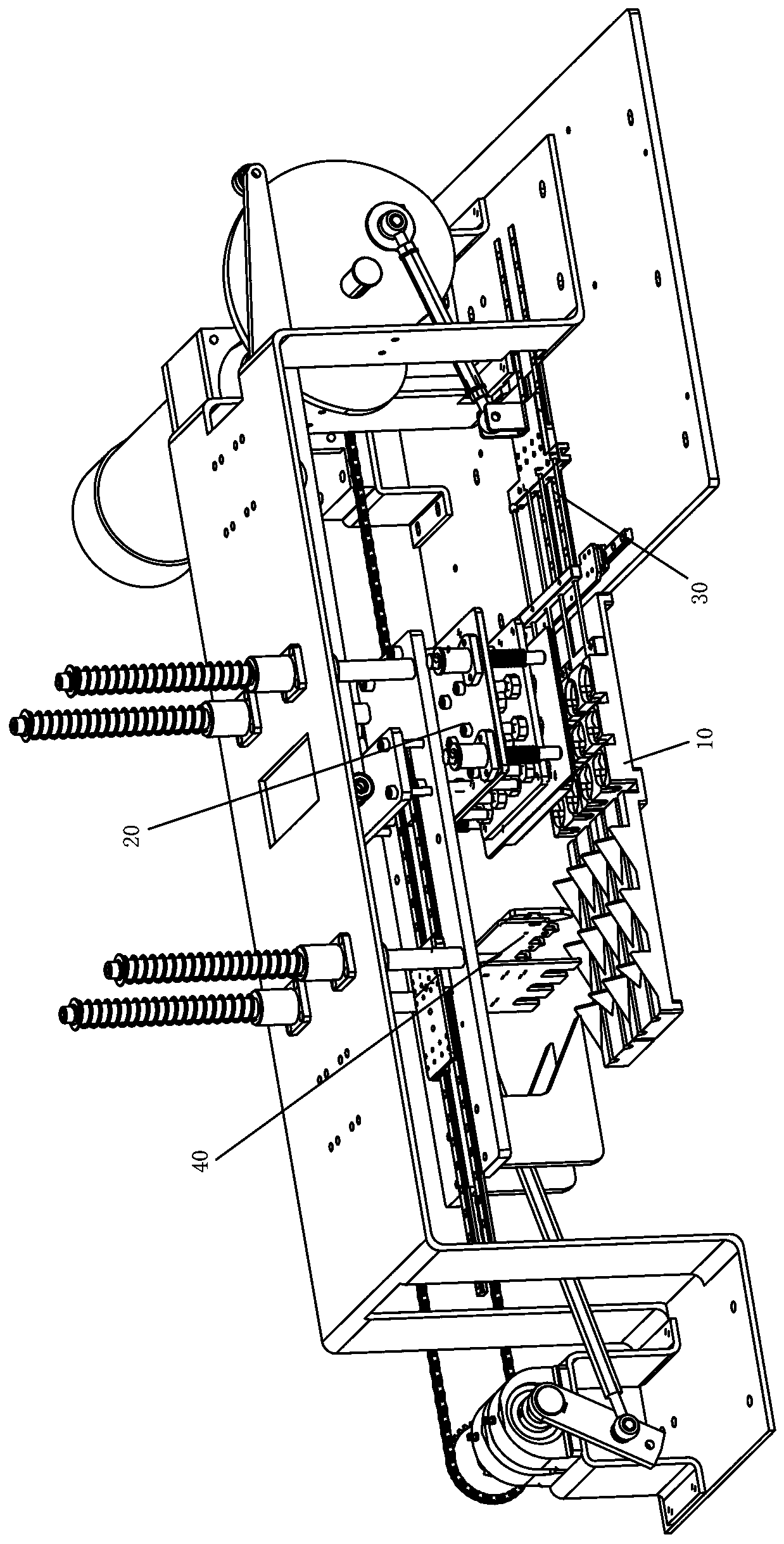 Hard material automatic stringing machine