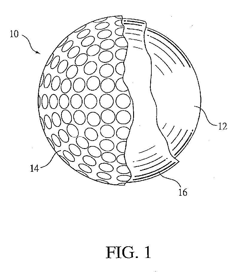 Apparatus and method for making a golf ball