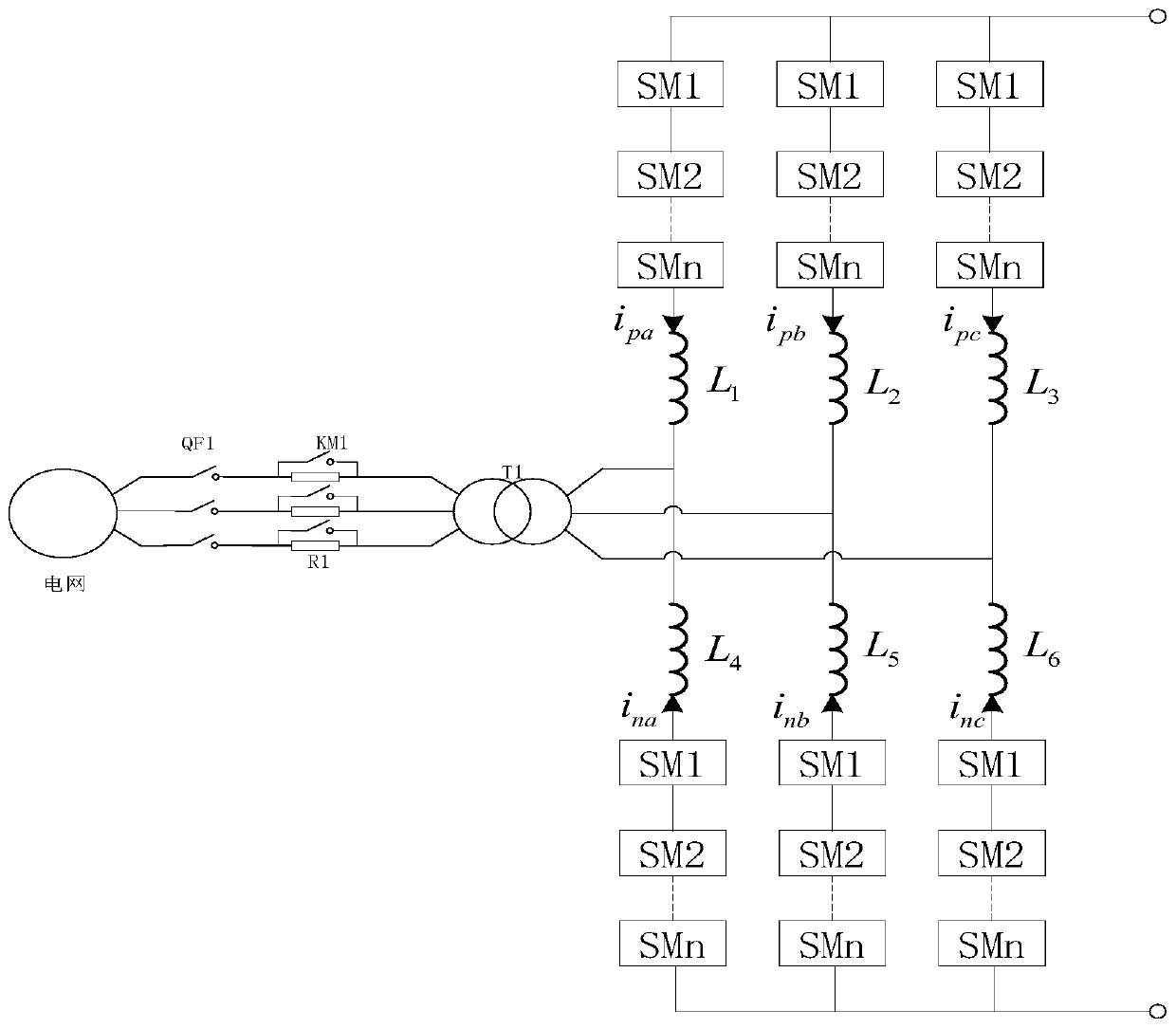 mmc-hvdc black start simulation test system and test method