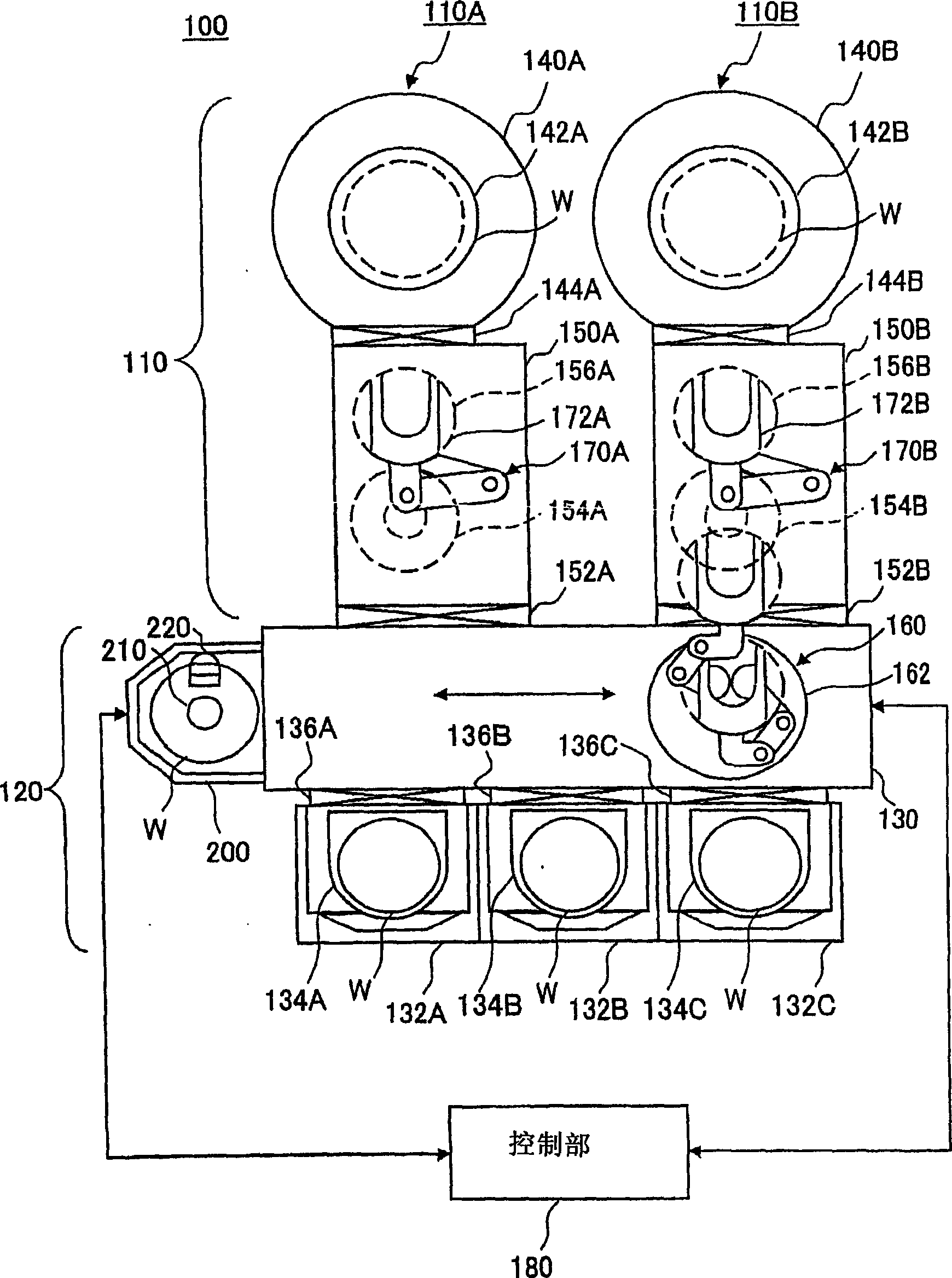 Substrate positioning device, substrate positioning method and program