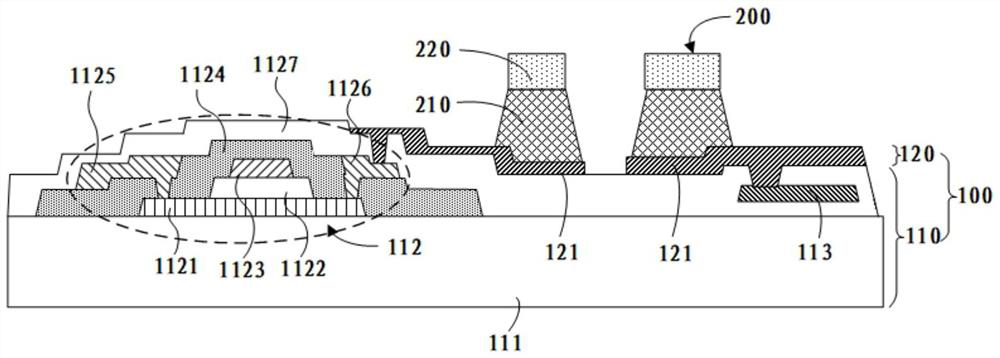 Array substrate and transfer method