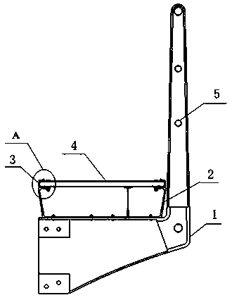 Cable trough main bearing T-beam composite material sidewalk and installation method thereof