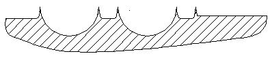 A tool and method for processing comb lines on the inner wall of a cylinder liner