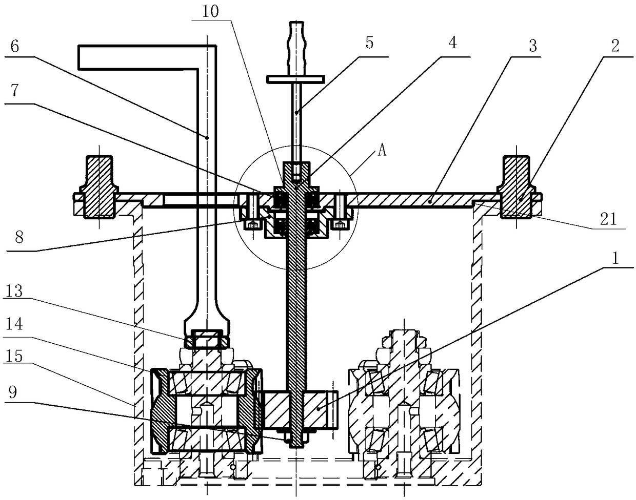 Device for quantitatively measuring micro rotating torque of gear in real time and use method thereof