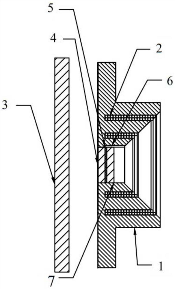 A heating device and heating method for heating a sample before a plate impact test