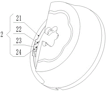 Splash-proof structure and method of cylindrical rotary mop bucket