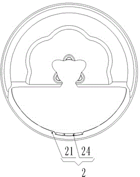 Splash-proof structure and method of cylindrical rotary mop bucket