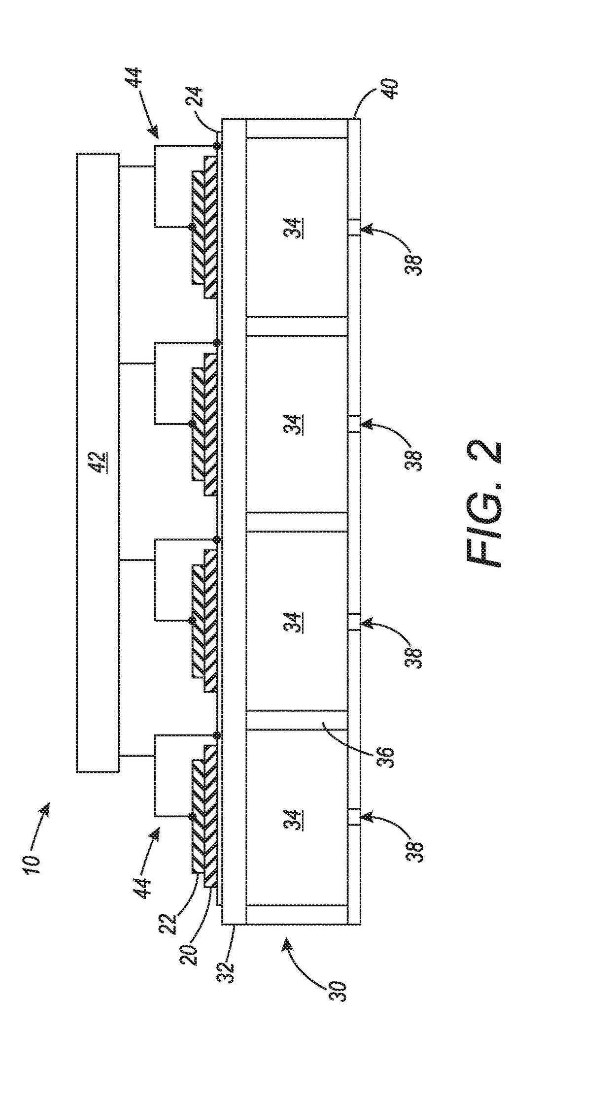 Lead-free piezo printhead using thinned bulk material