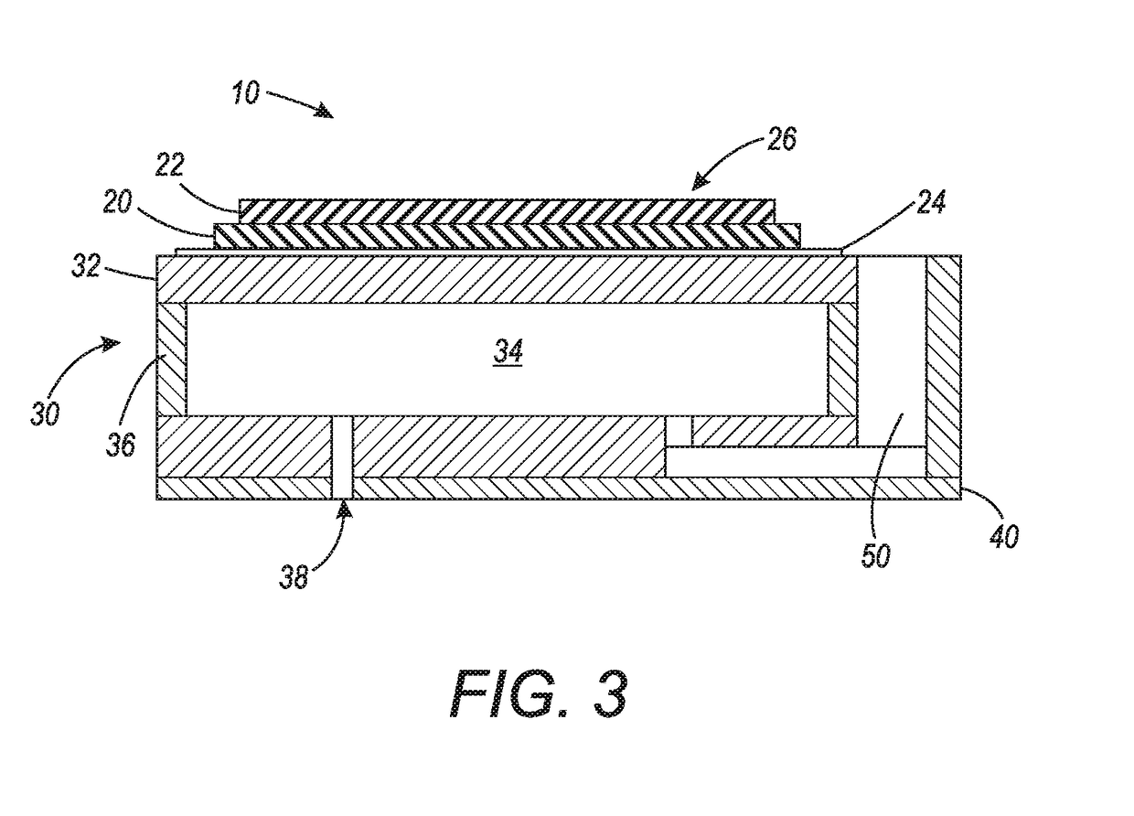 Lead-free piezo printhead using thinned bulk material