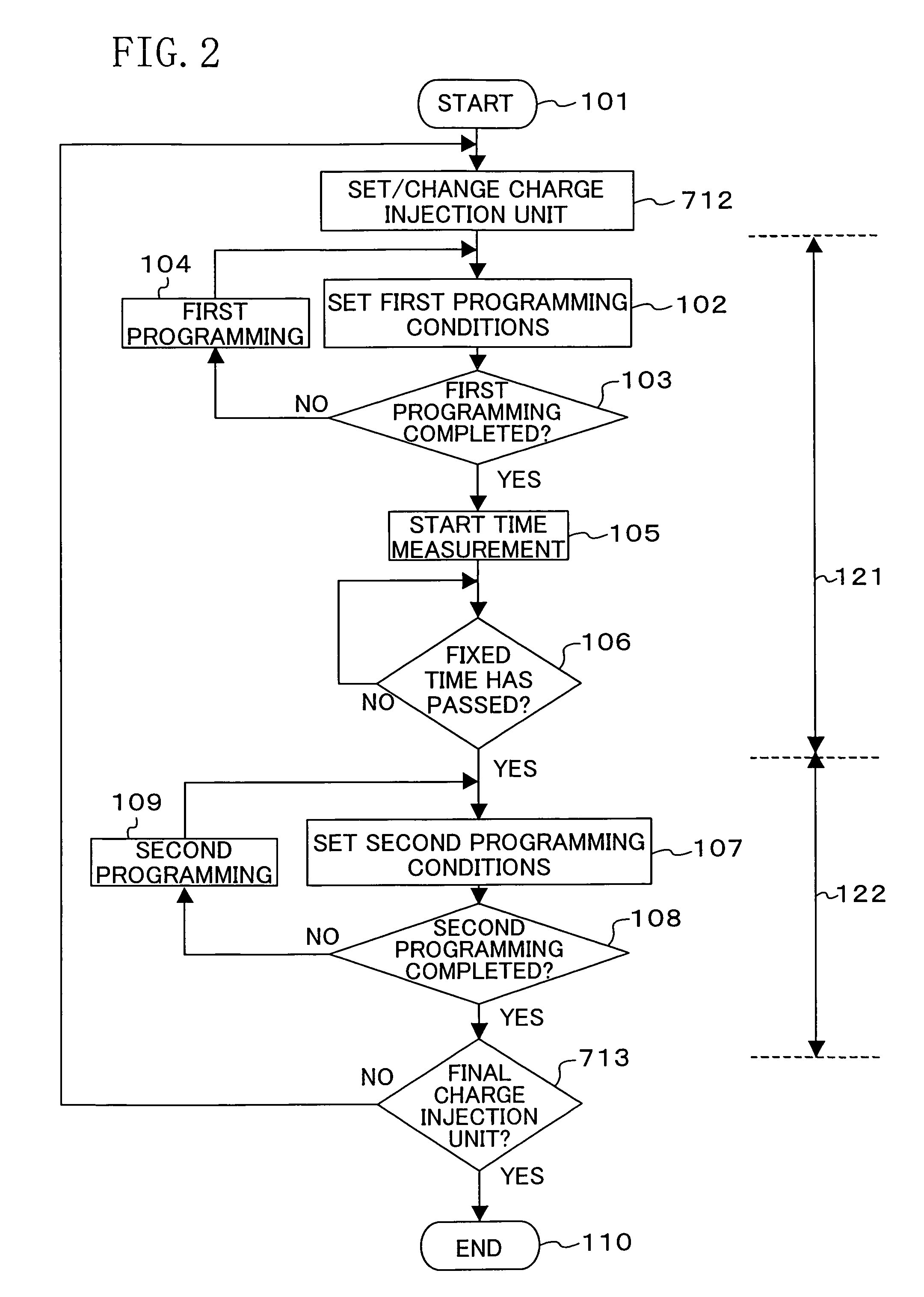 Nonvolatile semiconductor memory device and programming or erasing method therefor