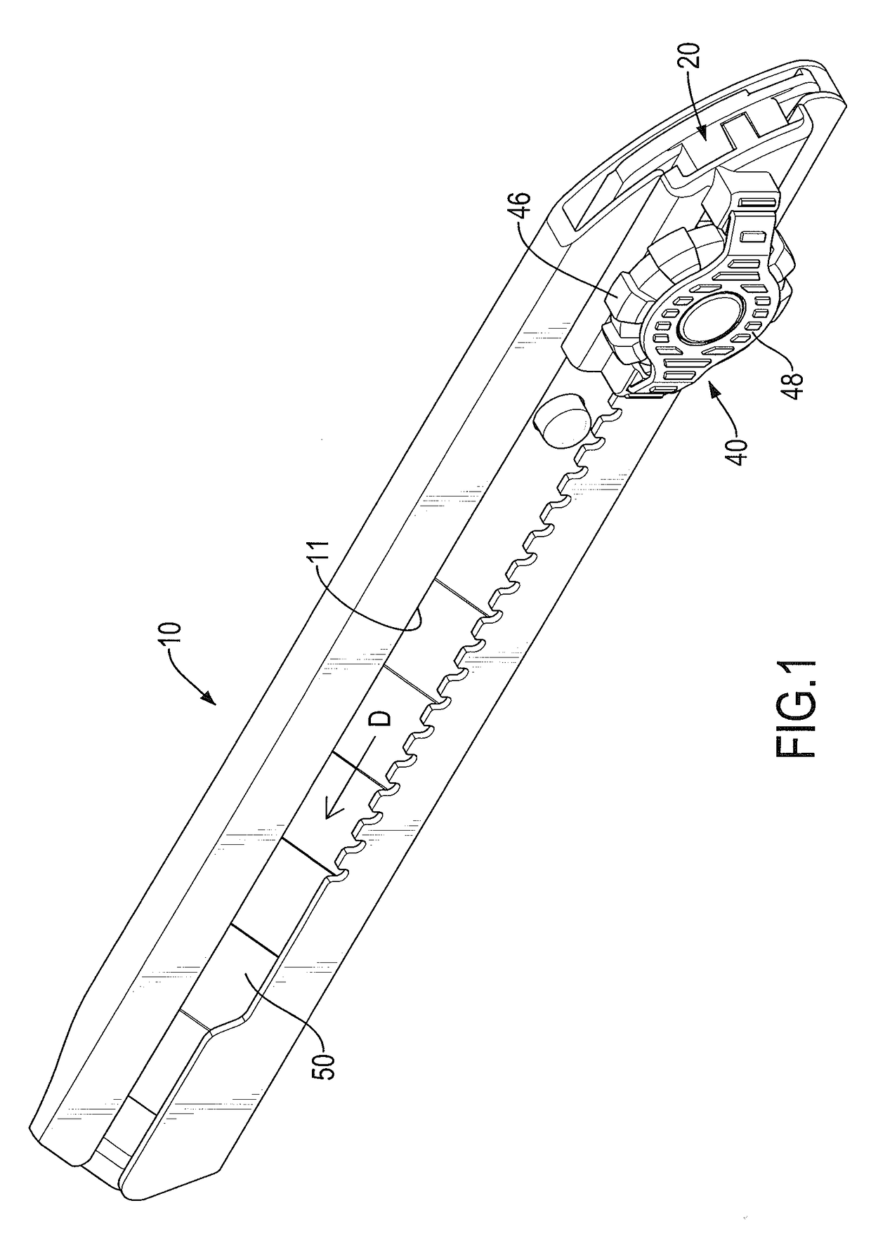 Cutter assembly having a screw-locking device